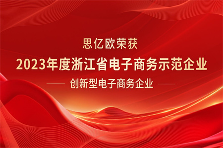 思亿欧集团荣膺浙江省电商示范企业，外贸快车创新模式成亮点！